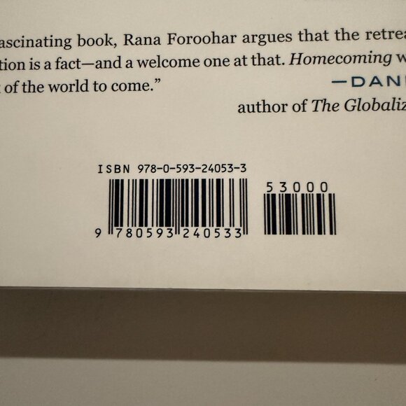 Homecoming: The Path to Prosperity in a Post-Global World by Rana Foroohar - Picture 4 of 4